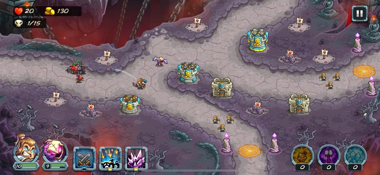 A screenshot from the game 'Kingdom Rush: Alliance'.