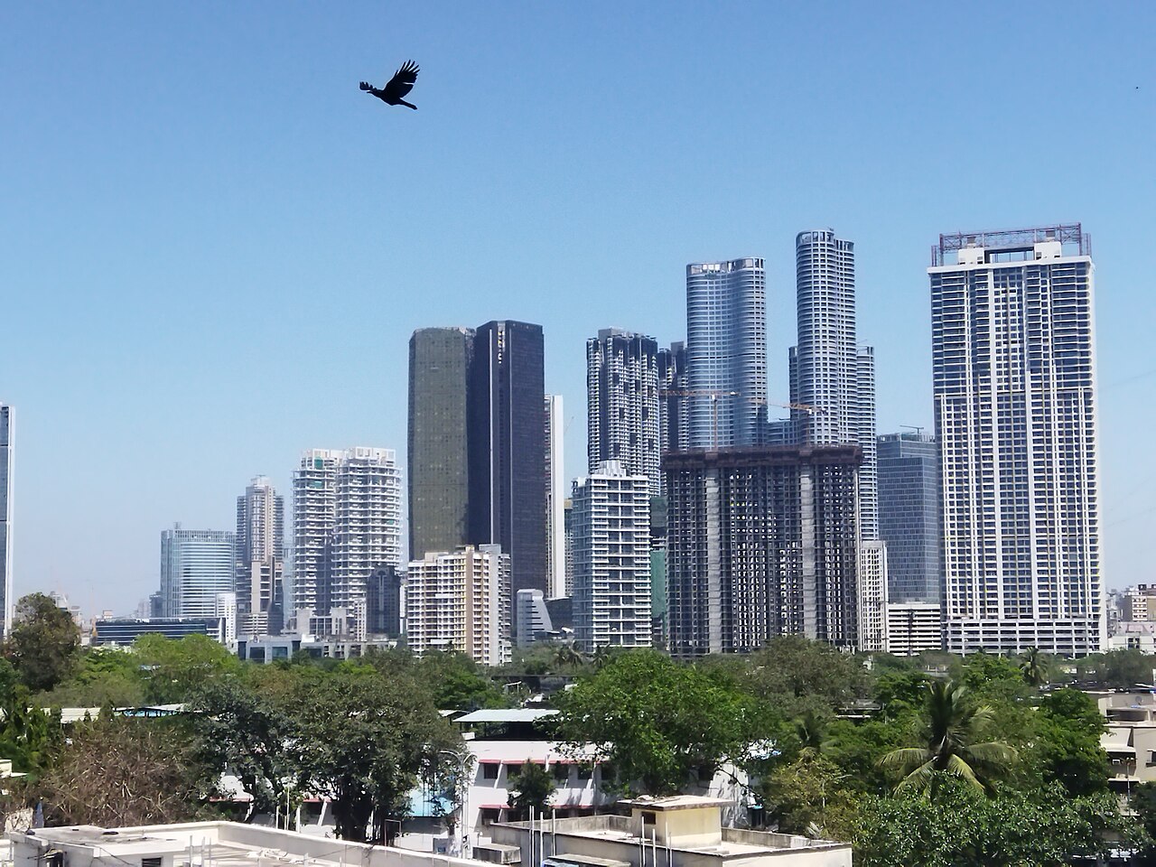 A view of a portion of Mumbai's skyline on March 25, 2023.